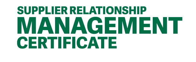 Supplier Relationship Management Certificate